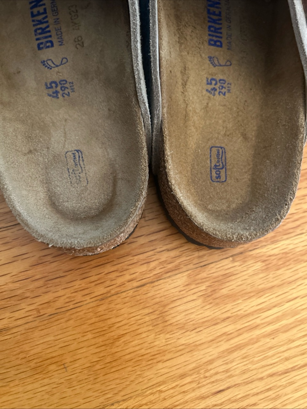Birkenstock Taupe Suede Boston Clogs - Picture 4 of 5